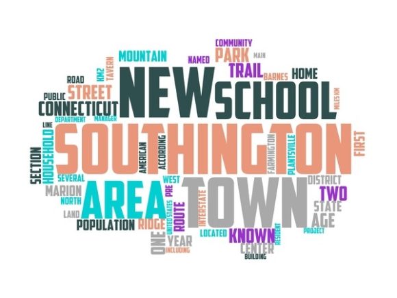 Discover the Southington Typography Background: A Hand-Drawn Word Cloud for Creative Expression