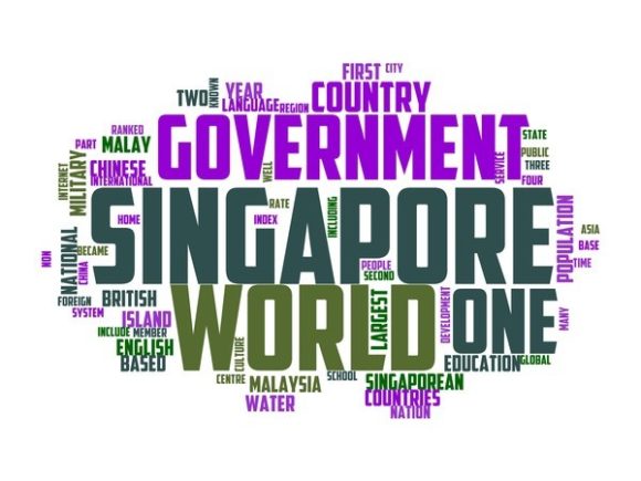 Singapore Typography Sticker
