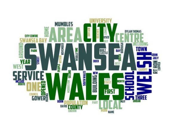 Swansea Typography Tshirt Design