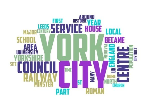 York Typography Wallpaper: Hand-Drawn Word Cloud Art